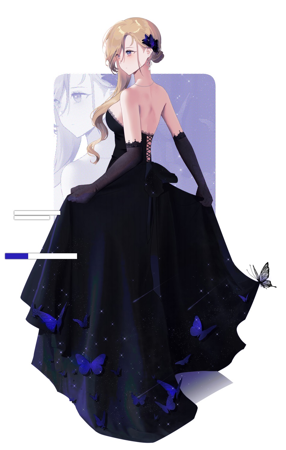 azur_lane, dress, hood_(azur_lane), moonlgnance, no_bra, skirt_lift