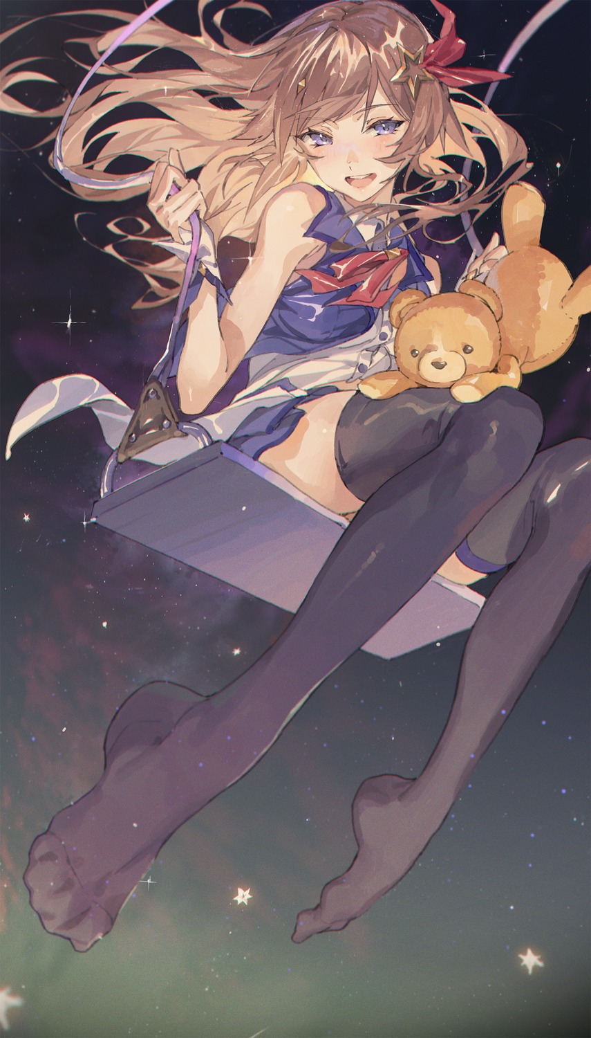 ankimo, feet, hololive, hxxg, thighhighs, tokino_sora