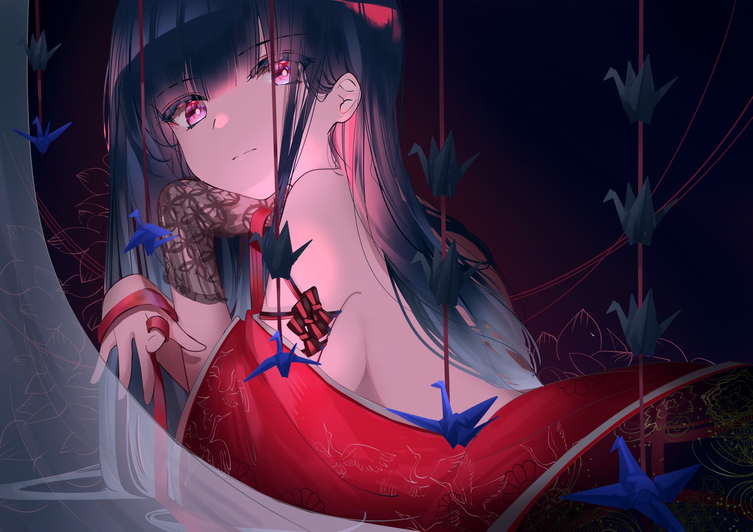 hieno_hiro, japanese_clothes, no_bra