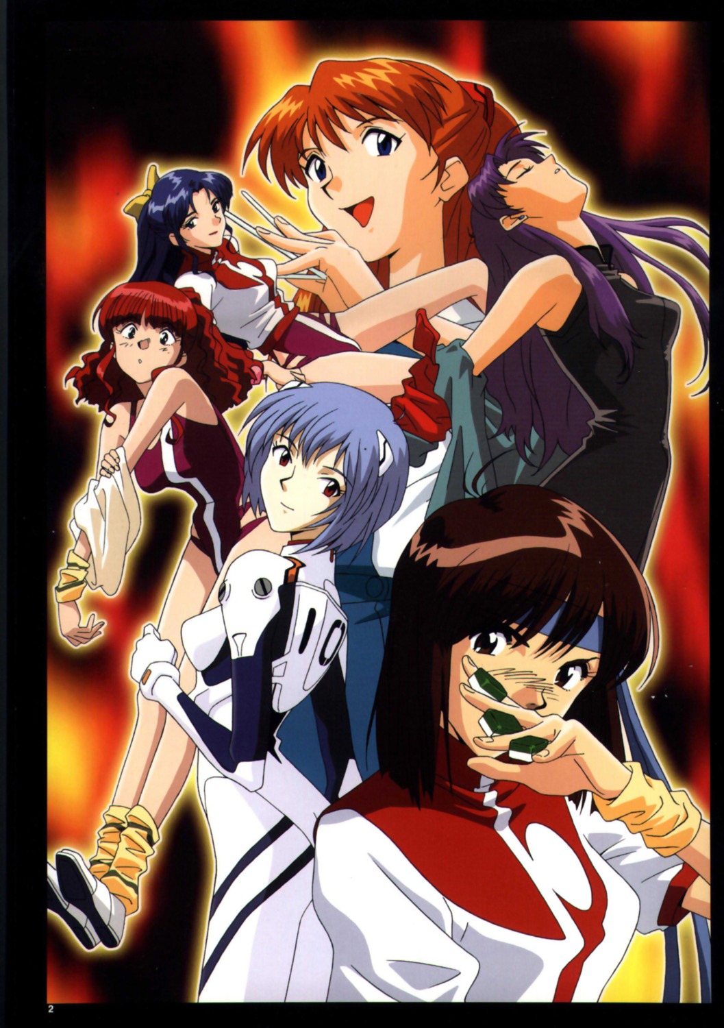 amano_kazumi, ayanami_rei, bodysuit, crossover, gainax, gunbuster, jung_freud, katsuragi_misato
