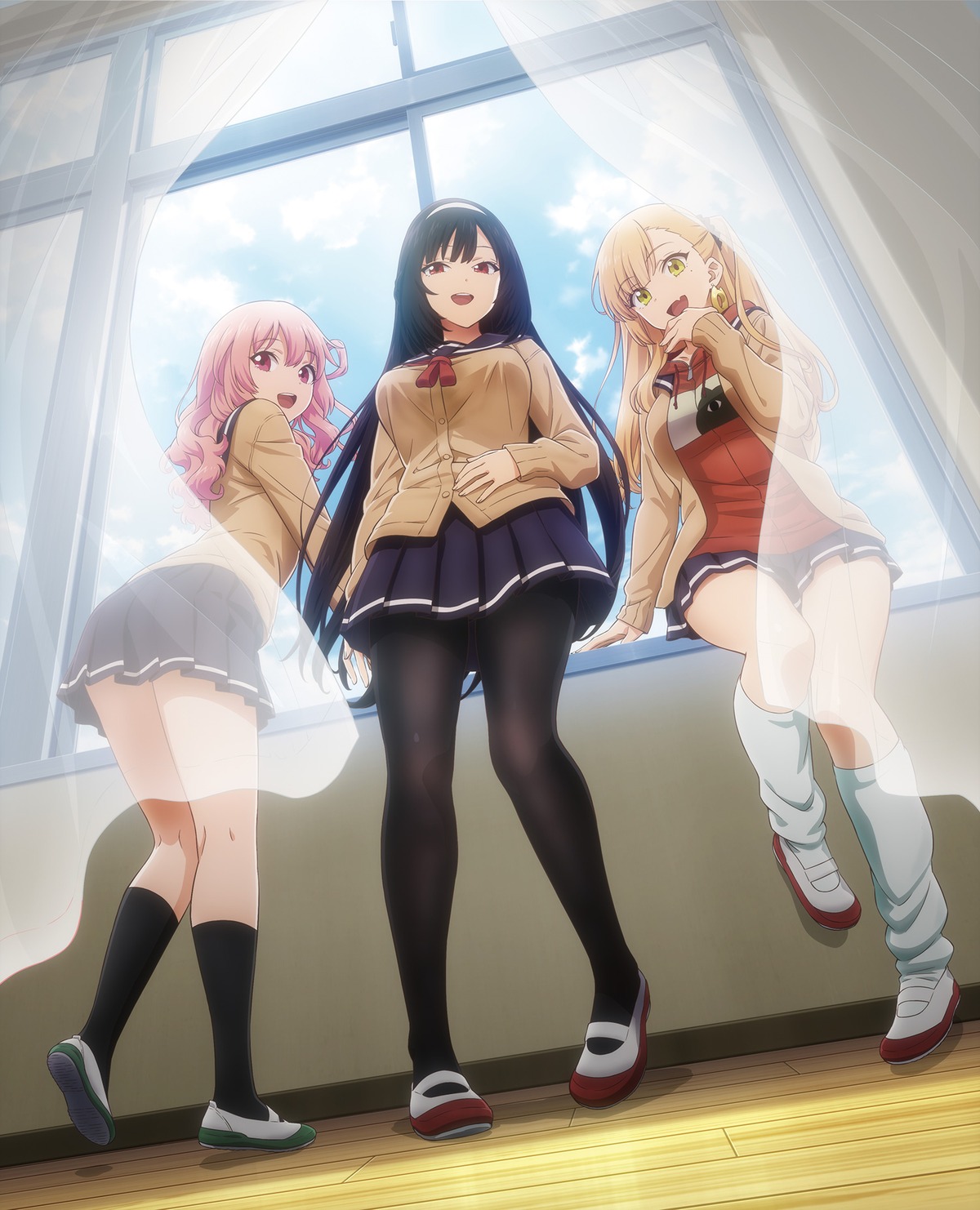 detexted, inu_ni_nattara_suki_na_hito_ni_hirowareta., inukai_karen, nekotani_mike, pantyhose, seifuku, sweater, tagme, tsukishiro_usagi