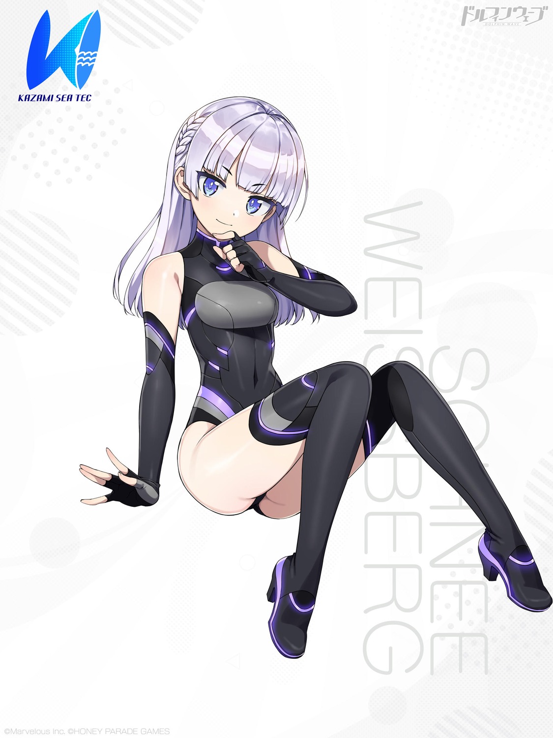 dolphin_wave, heels, leotard, schnee_weissberg, takuji, thighhighs