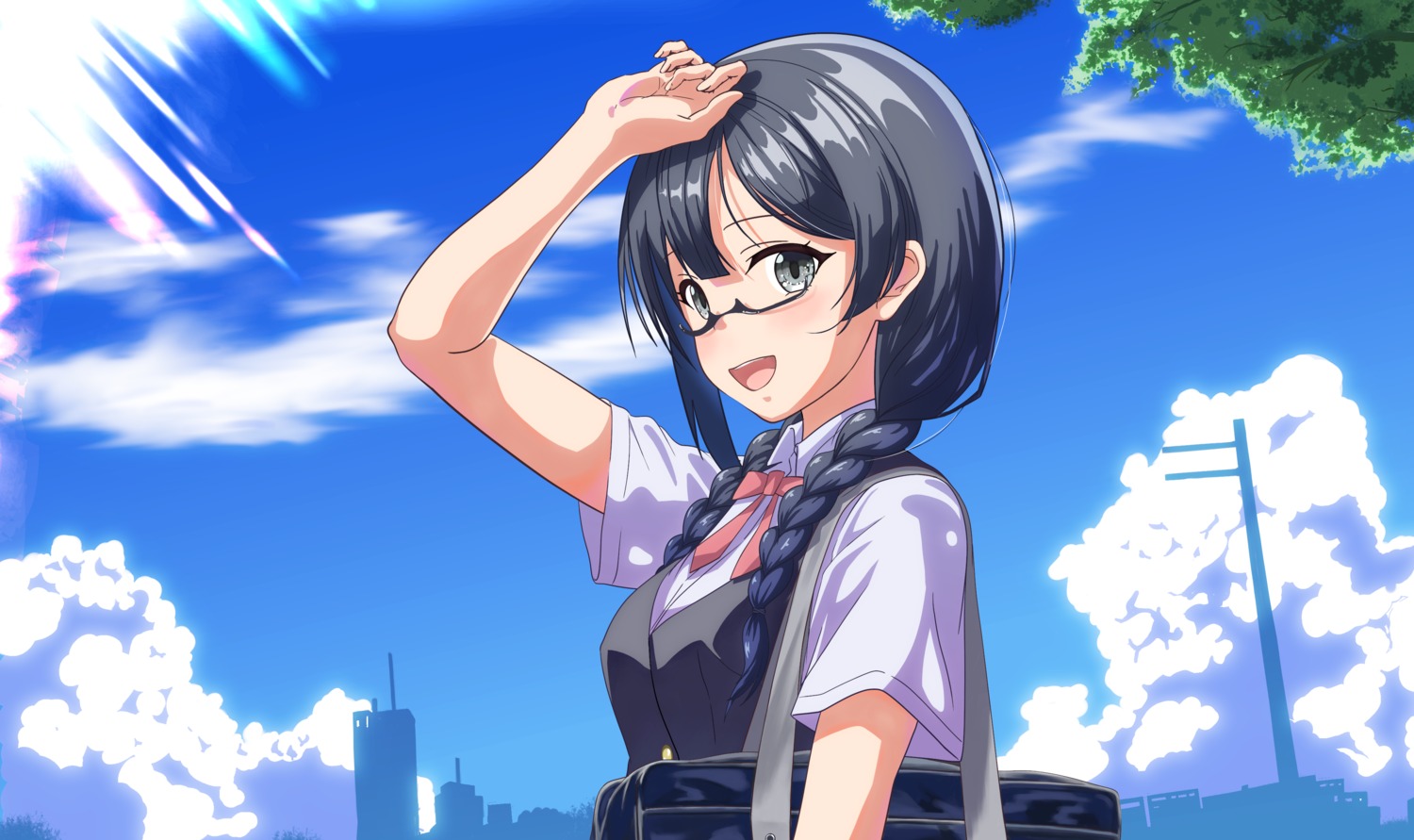 akiyama_(yehonatan), love_live!_(series), love_live!_nijigasaki_gakuen_school_idol_doukoukai, megane, seifuku, yuuki_setsuna