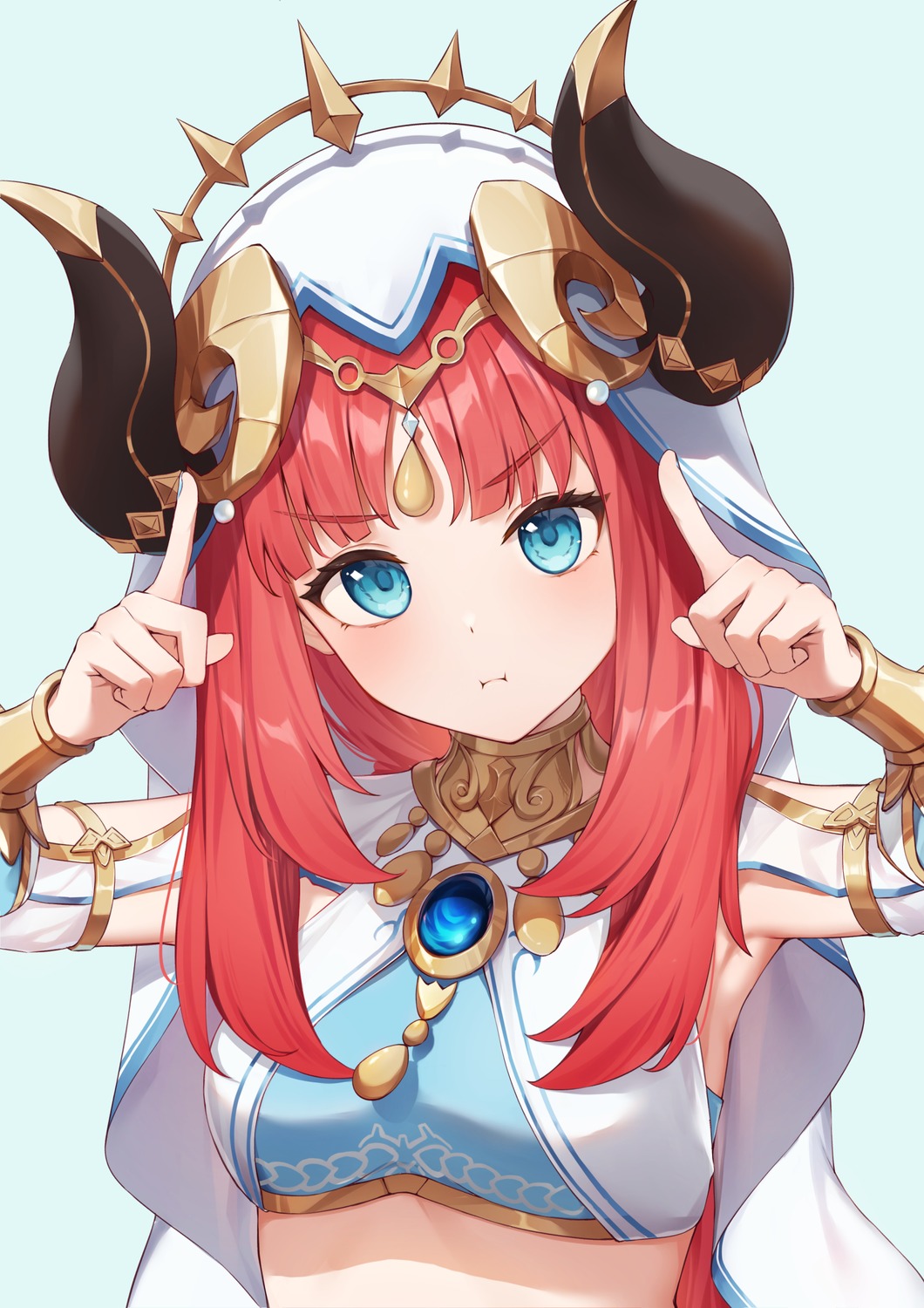 genshin_impact, horns, nilou, yuu_maraa