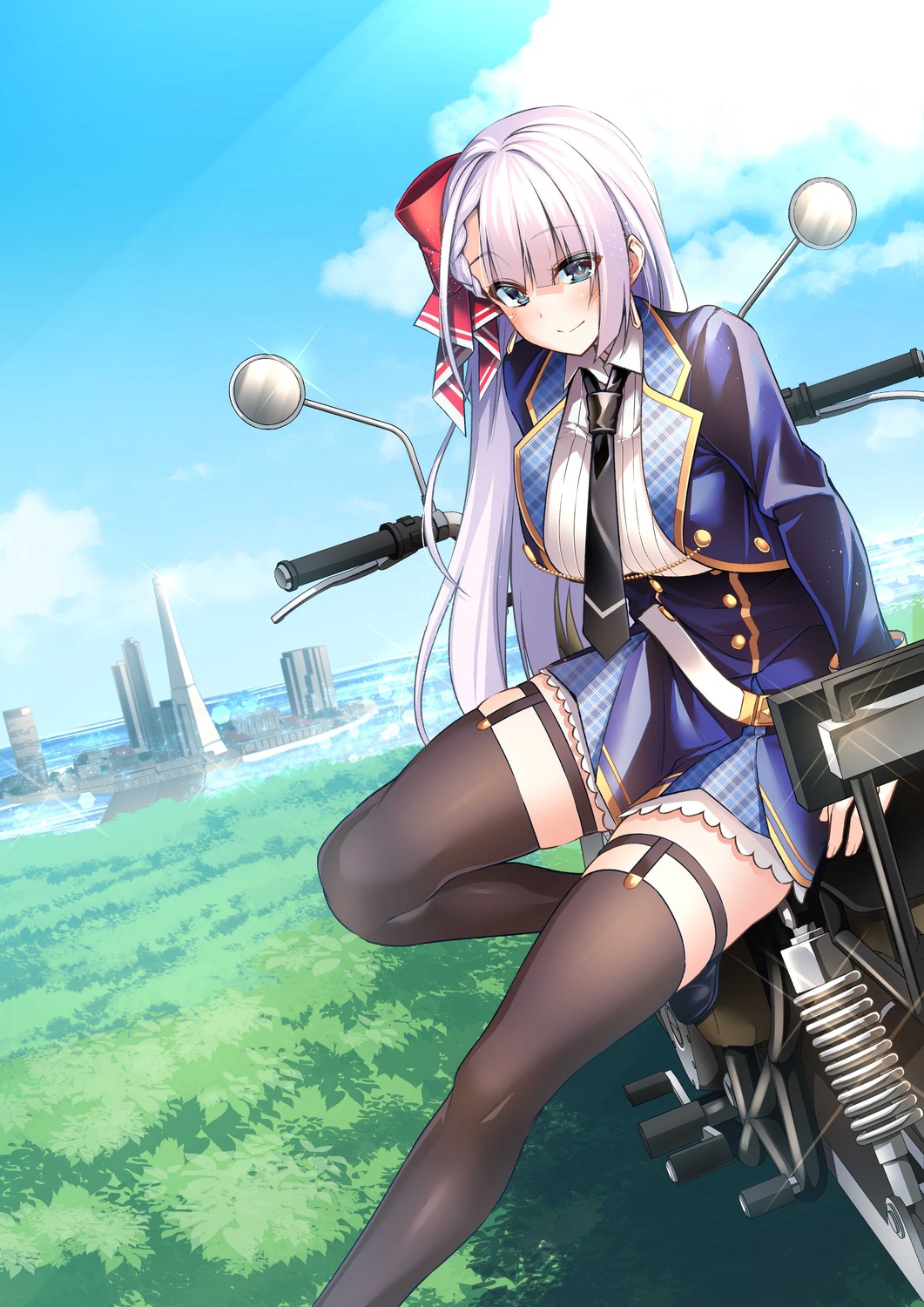 garter, keigen_hichou, riselia_ray_crystalia, seifuku, seiken_gakuin_no_maken_tsukai, stockings, thighhighs