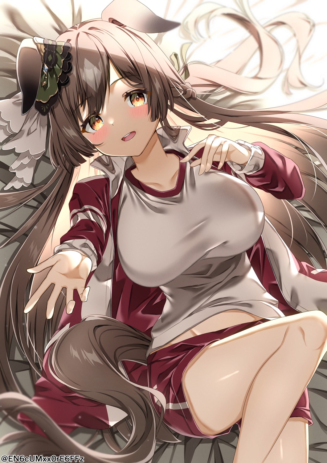 animal_ears, gym_uniform, satono_diamond_(umamusume), tail, uma_musume_pretty_derby, yamato_(muchuu_paradigm)