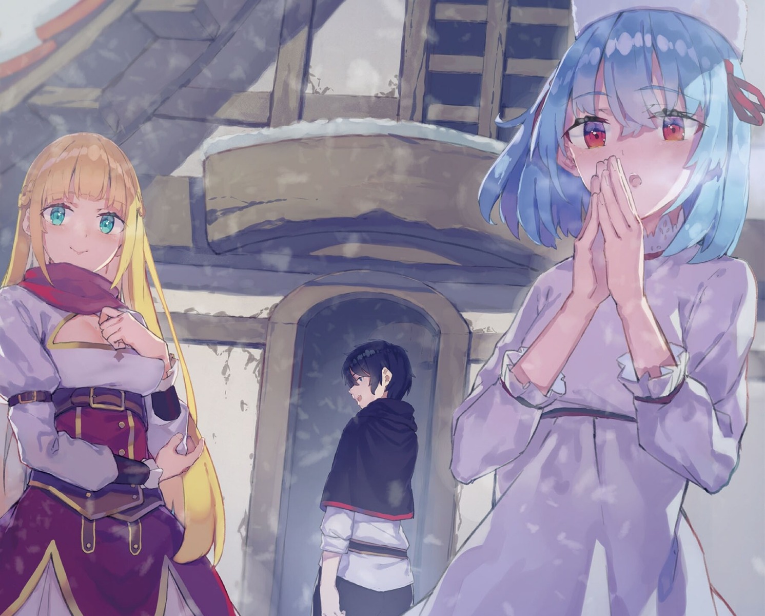 dress, gideon_ragnason, rizlet_of_loggervia, ruti_ragnason, shin_no_nakama_ja_nai_to_yuusha_no_party_wo_oidasareta_node_henkyou_de_slow_life_suru_koto_ni_shimashita, yasumo