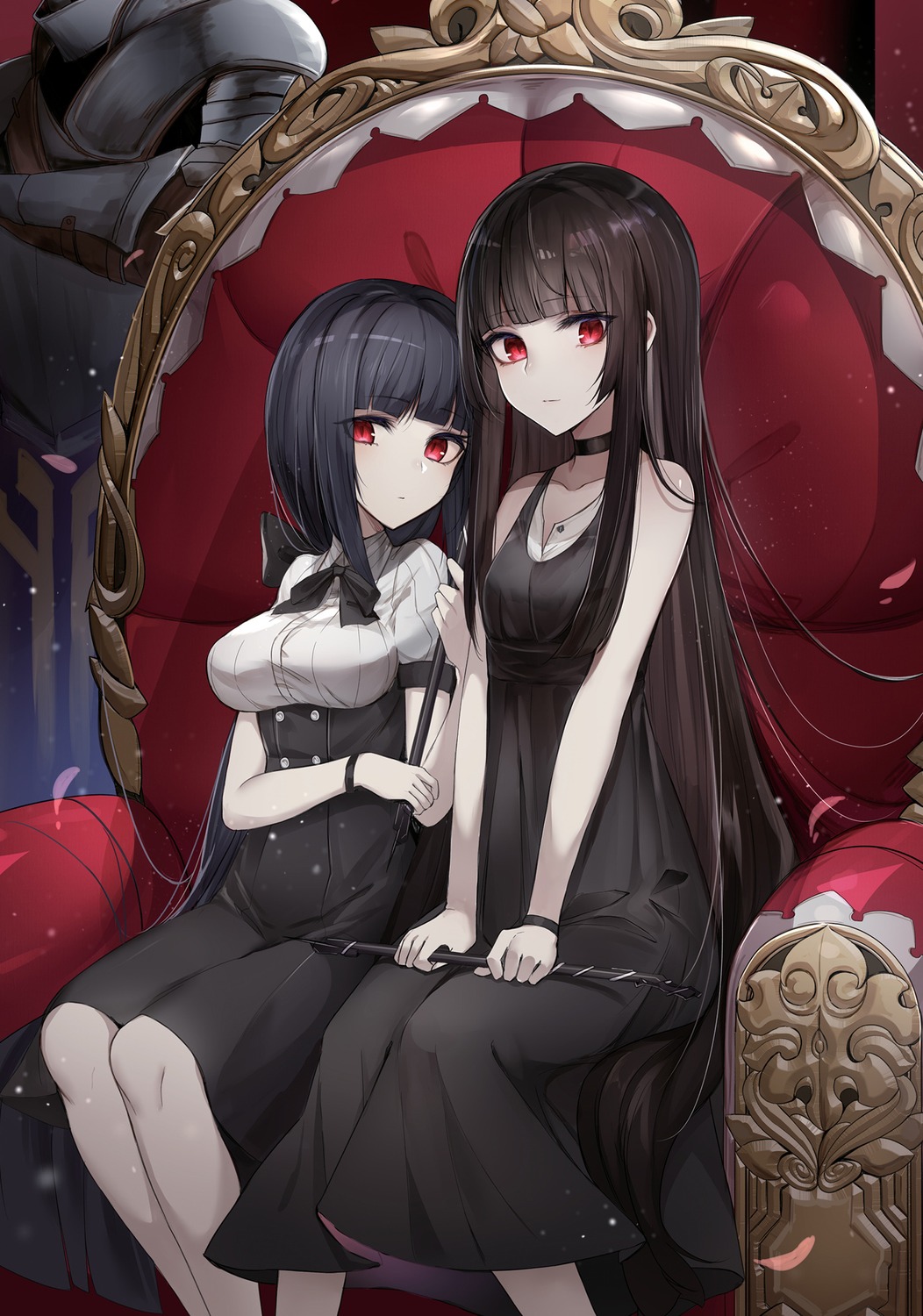 dress, hertrauda_sera_fanoss, hertrude_sera_fanoss, mengda, otome_gee_sekai_wa_mob_ni_kibishii_sekai_desu, weapon