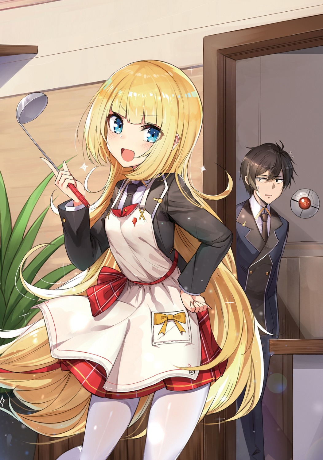 leon_fou_bartfort, marie_fou_lafan, mengda, otome_gee_sekai_wa_mob_ni_kibishii_sekai_desu, pantyhose, seifuku
