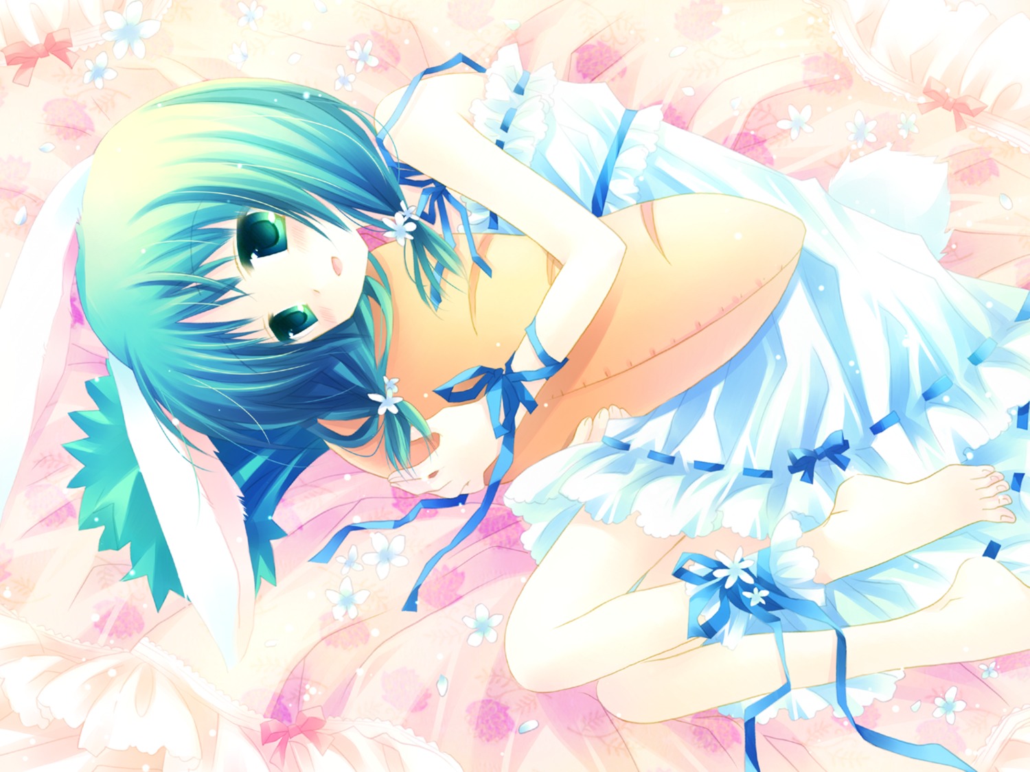 cuffs, dress, garden, otokawa_sayo, sakurazawa_izumi, wallpaper