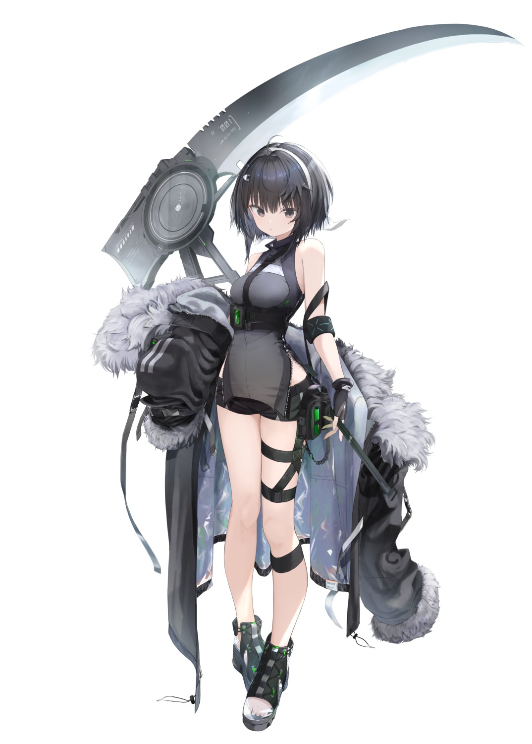 arknights, garter, la_pluma_(arknights), shiwa_(siwaa0419), weapon