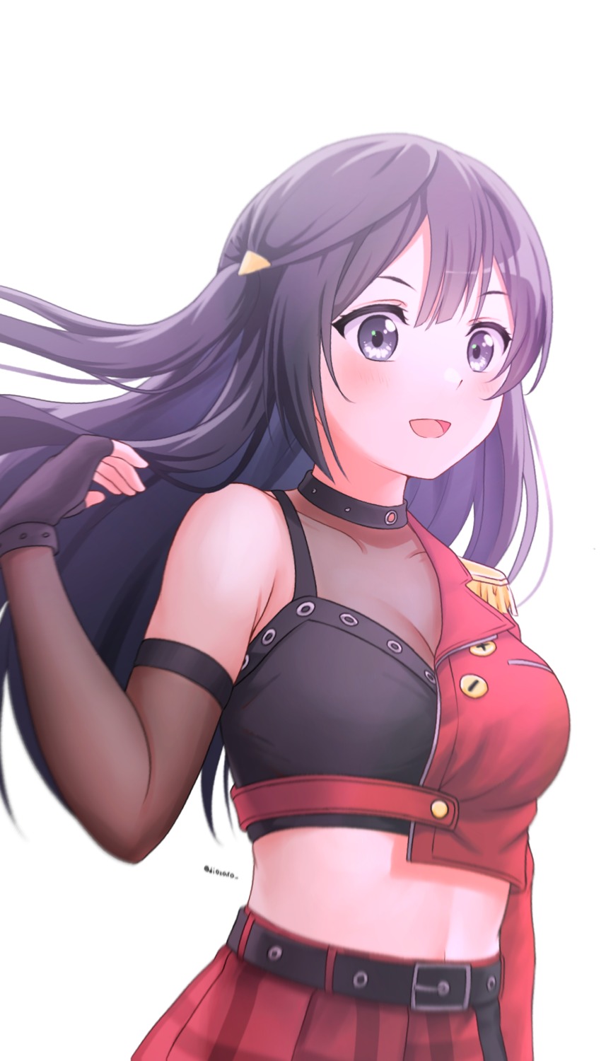 cleavage, diootaro, love_live!_(series), love_live!_nijigasaki_gakuen_school_idol_doukoukai, no_bra, see_through, uniform, yuuki_setsuna