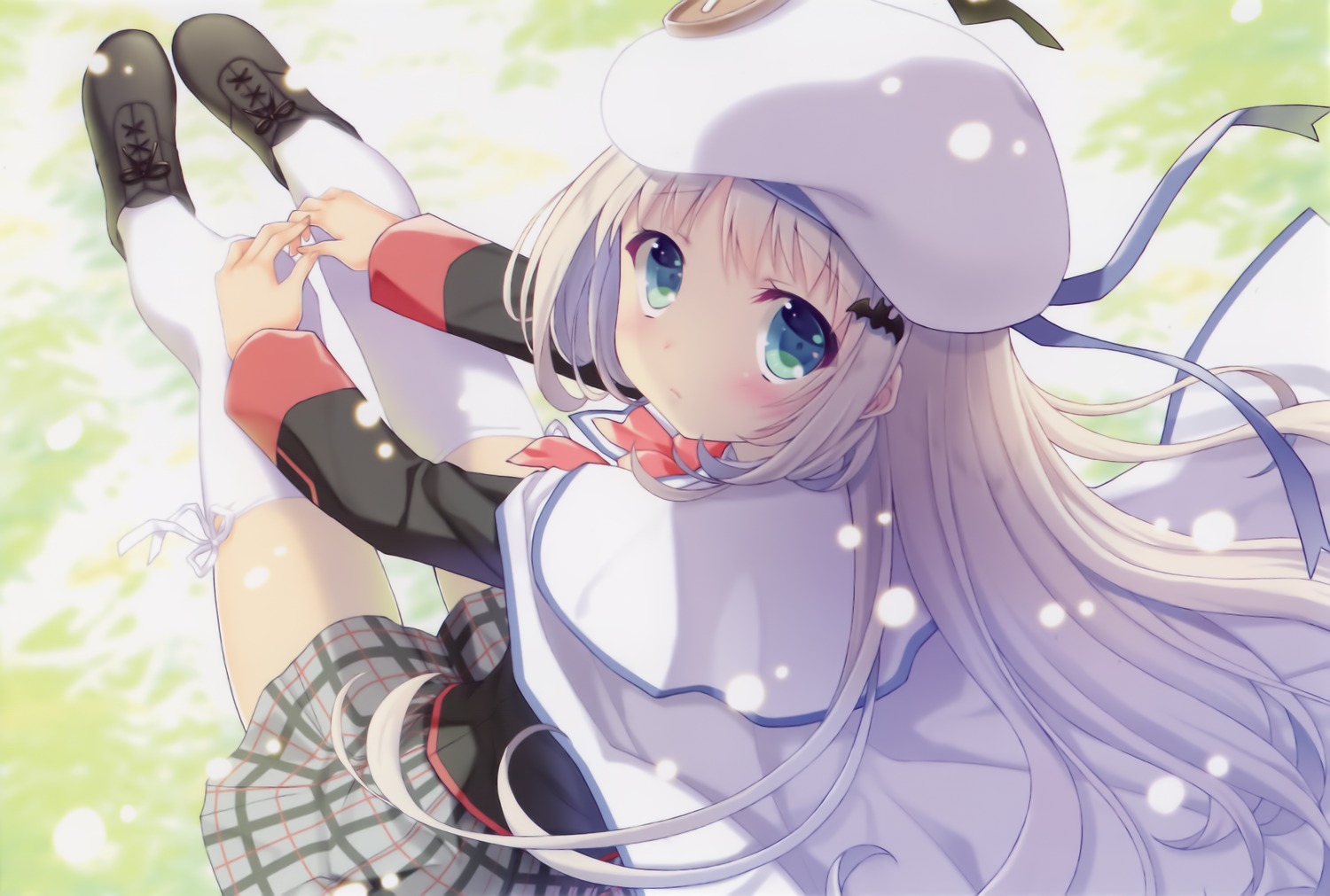 little_busters!, nanao_naru, noumi_kudryavka, seifuku, thighhighs