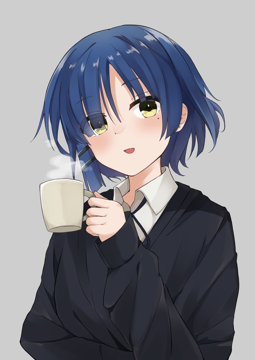 bocchi_the_rock!, nyagonya21, seifuku, sweater, yamada_ryou