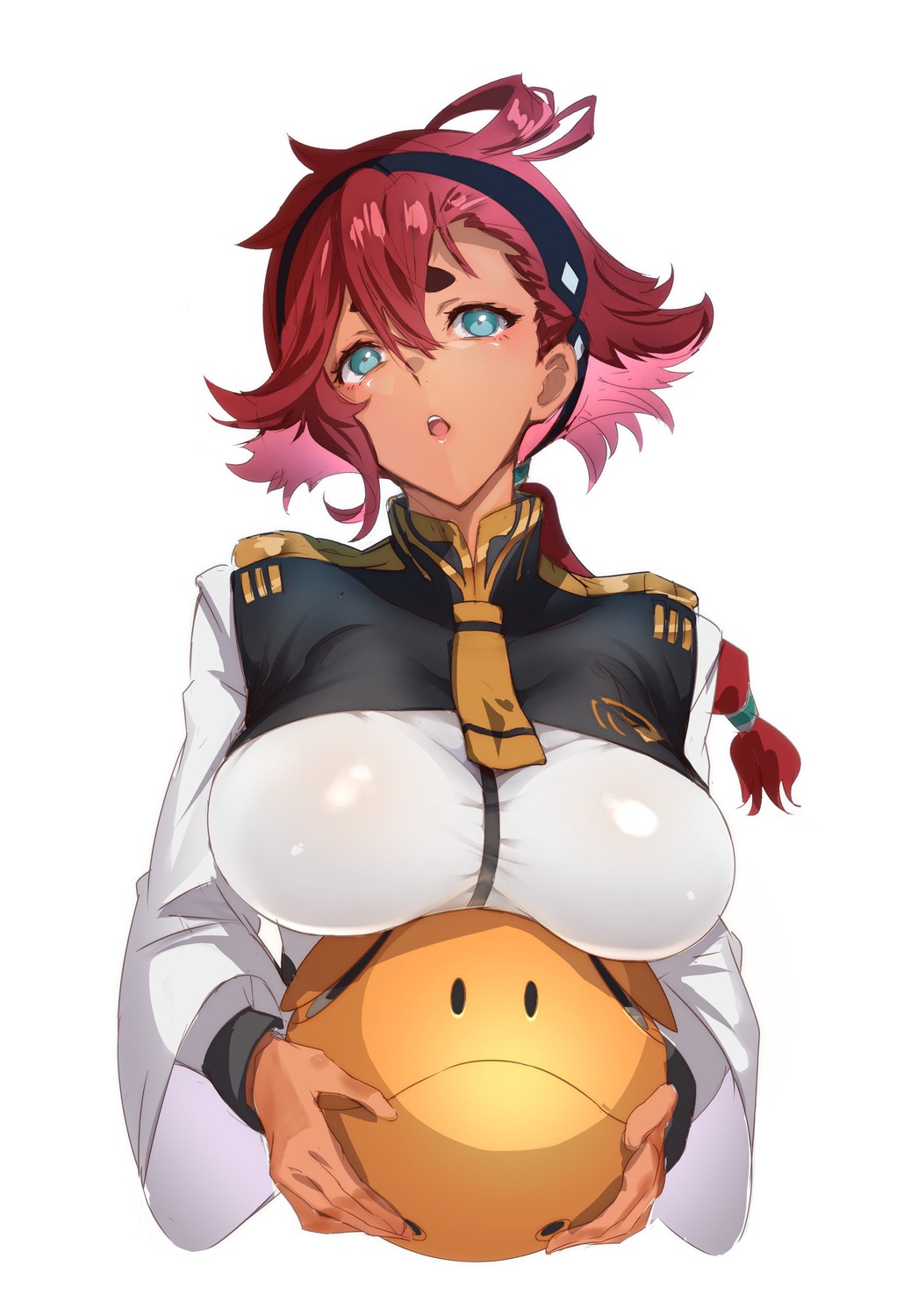 chigiri_o, gundam, gundam_suisei_no_majo, haro, suletta_mercury, uniform