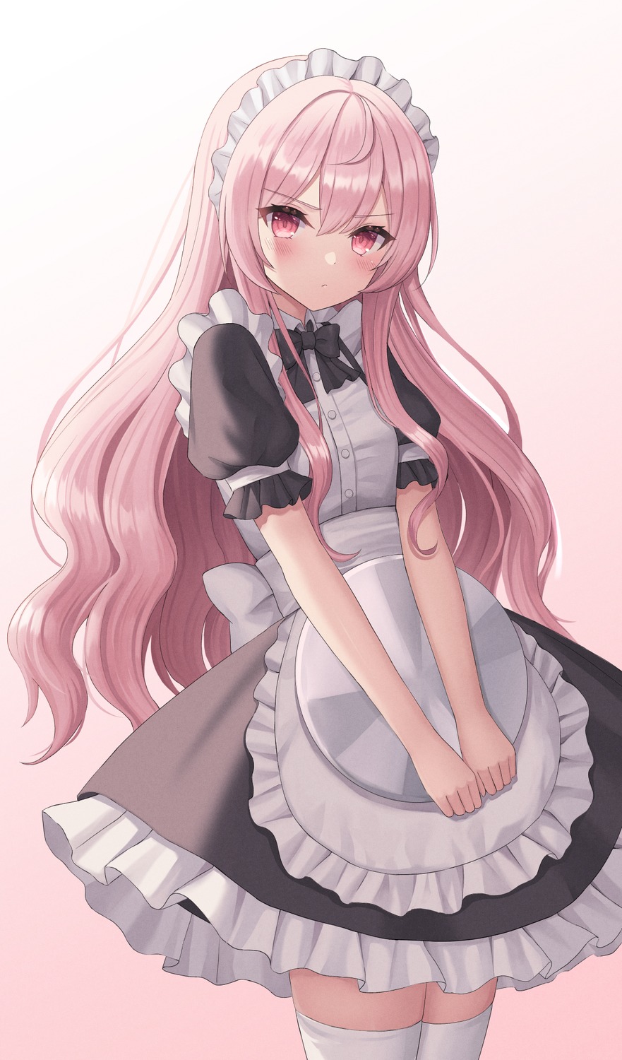 louise_francoise_le_blanc_de_la_valliere, maid, seungju_lee, thighhighs, zero_no_tsukaima