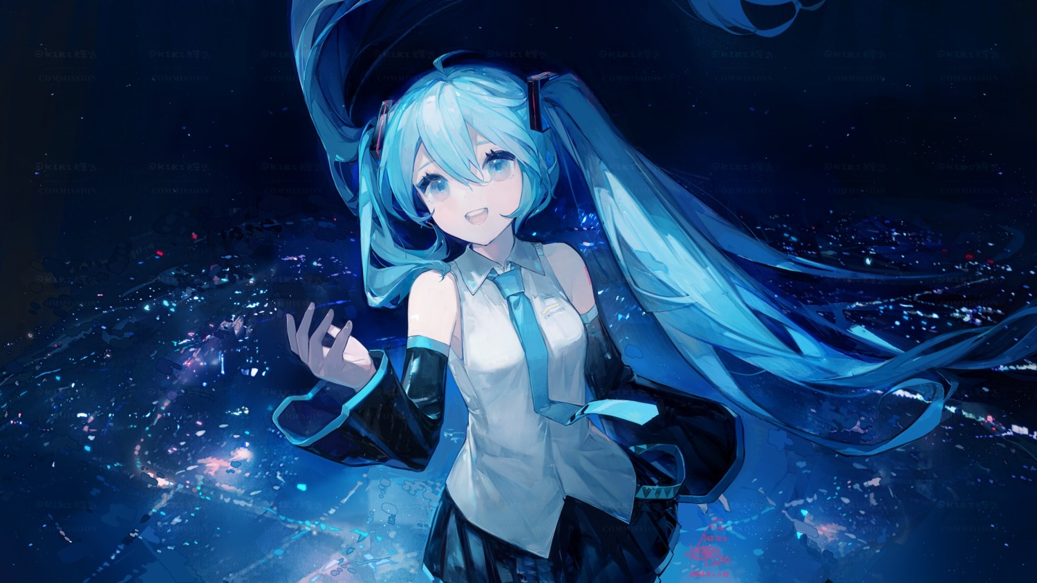 hatsune_miku, kikihuihui, vocaloid