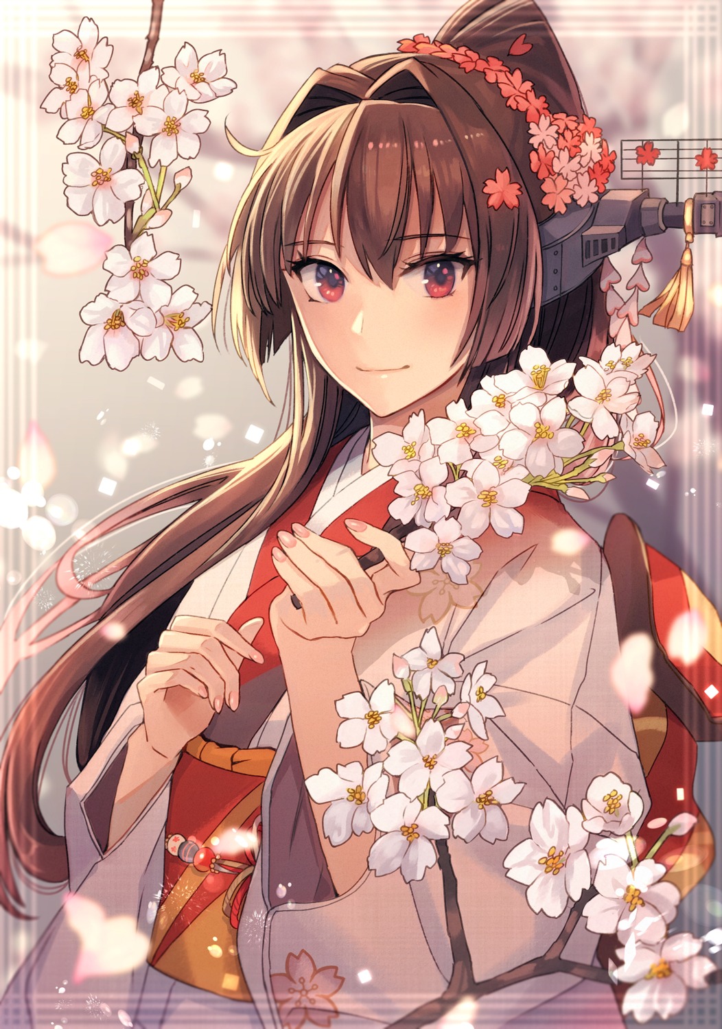 kantai_collection, kasumi_(skchkko), kimono, yamato_(kancolle)