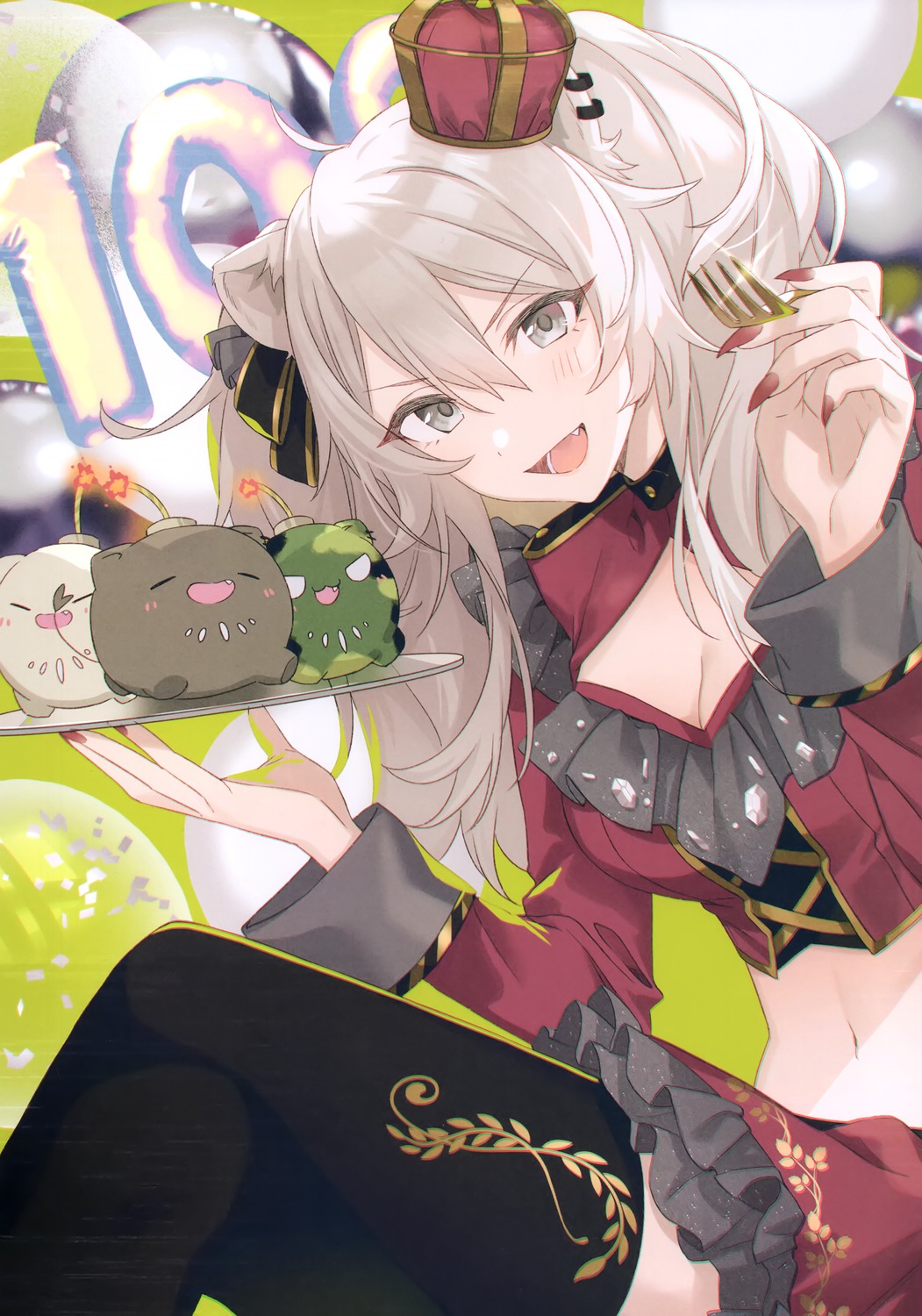 animal_ears, hololive, milk_lamp, shishiro_botan, thighhighs, tomari