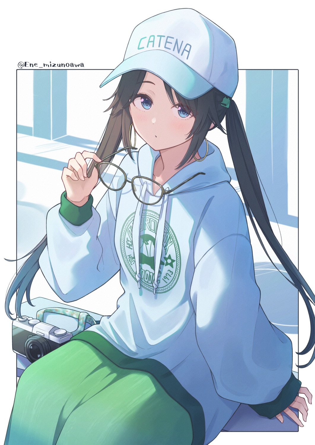 ene_mizunoawa, megane, mitsumine_yuika, the_idolm@ster, the_idolm@ster_shiny_colors