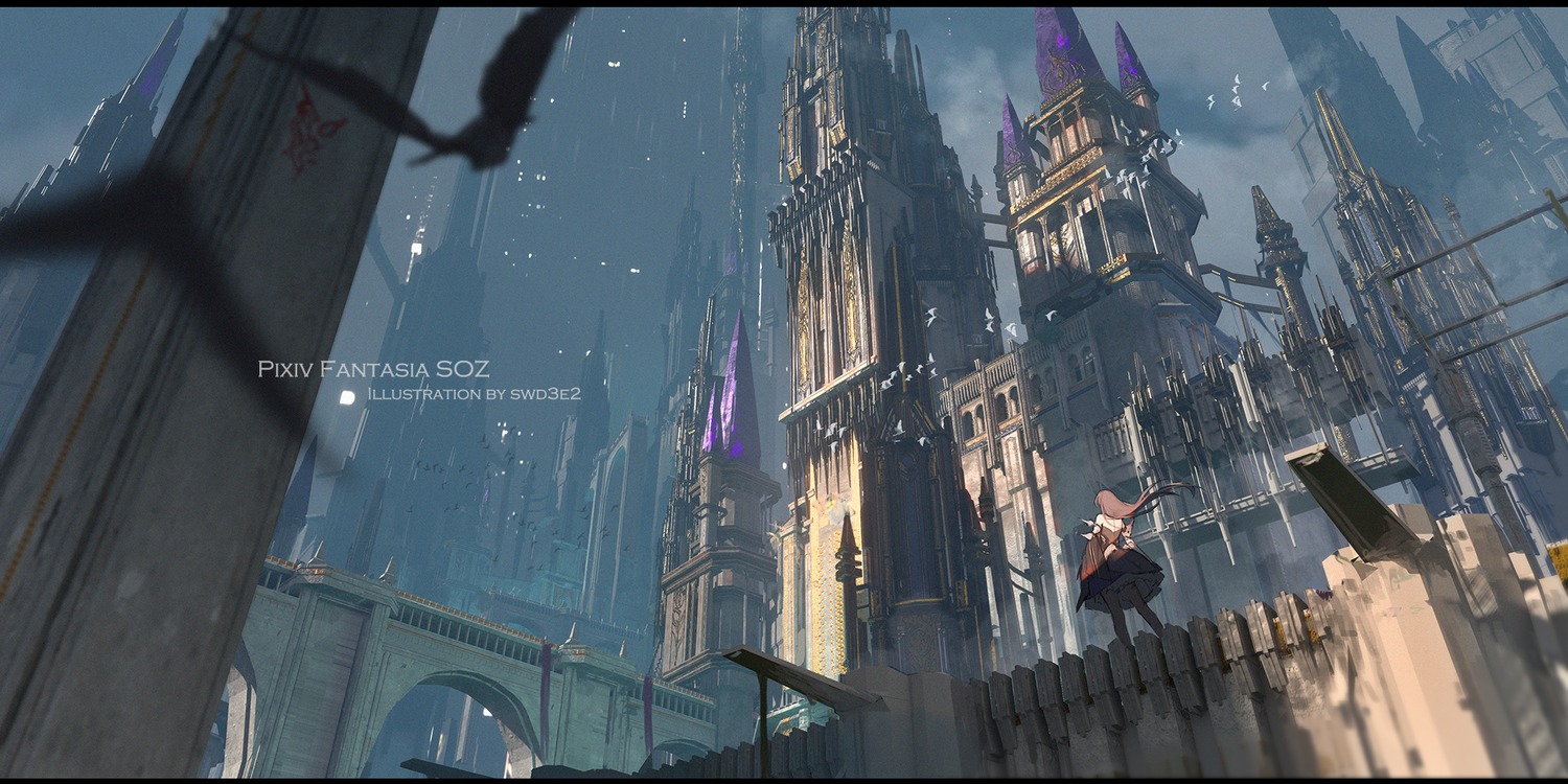 dress, landscape, pixiv_fantasia, pixiv_fantasia_scepter_of_zeraldia, swd3e2