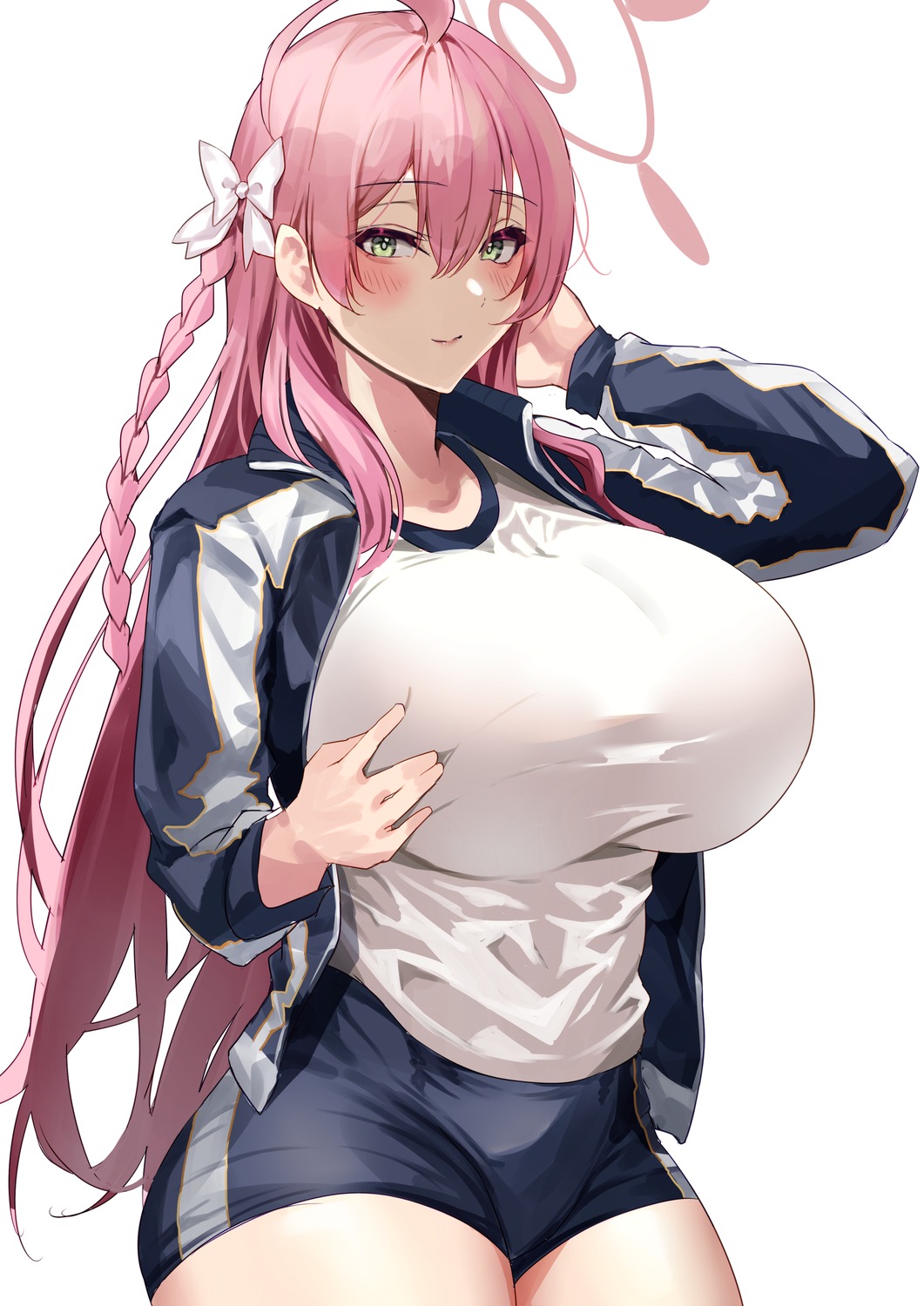 blue_archive, gym_uniform, halo, namazu_(yamasonson), urawa_hanako