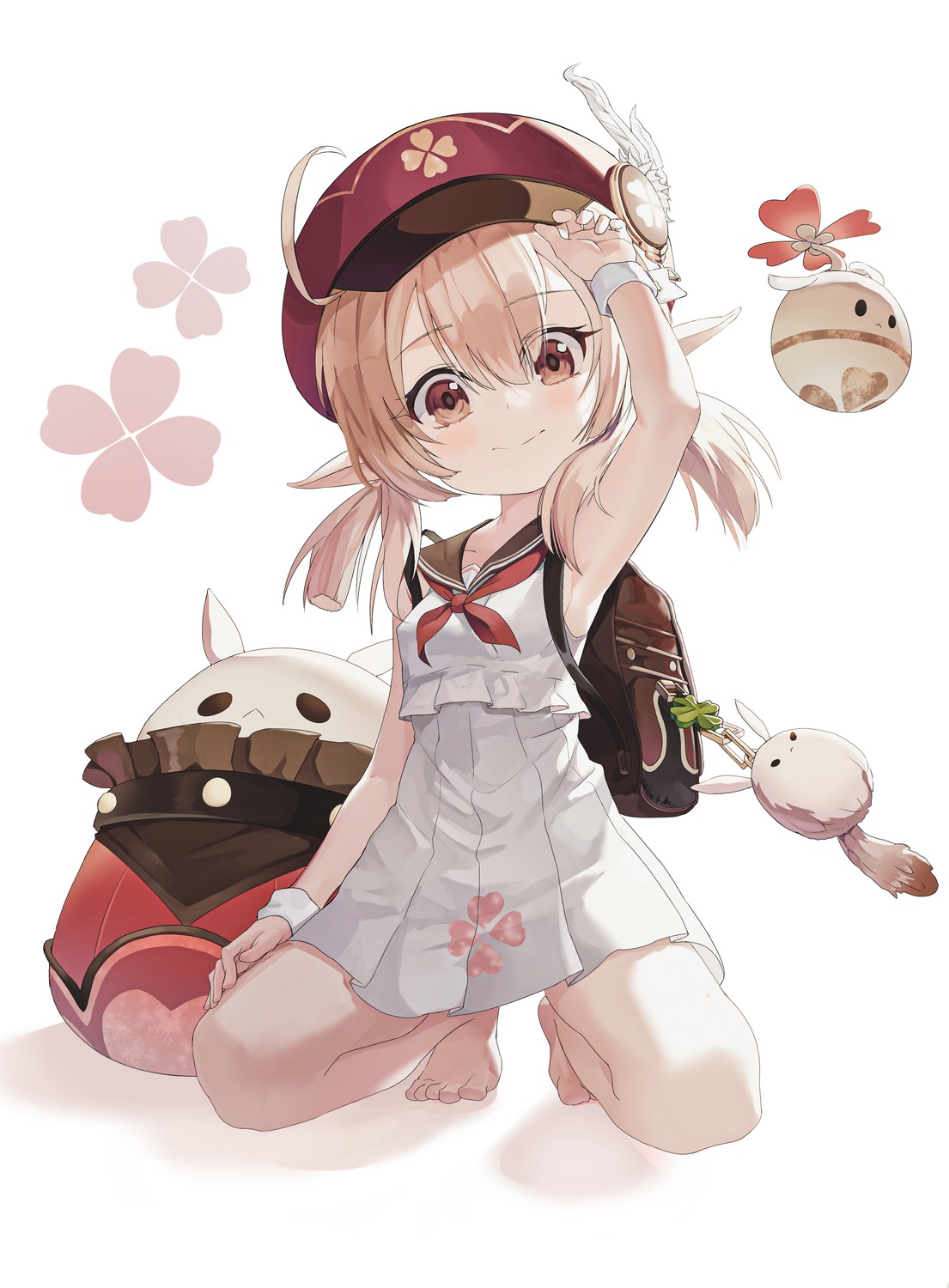 genshin_impact, gro_(lee145879), klee, pointy_ears, seifuku