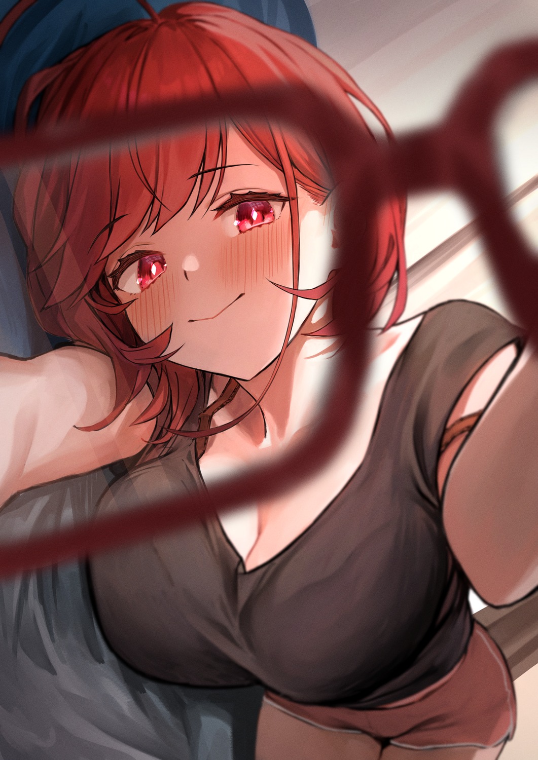 cleavage, marse_(rokudaime), megane