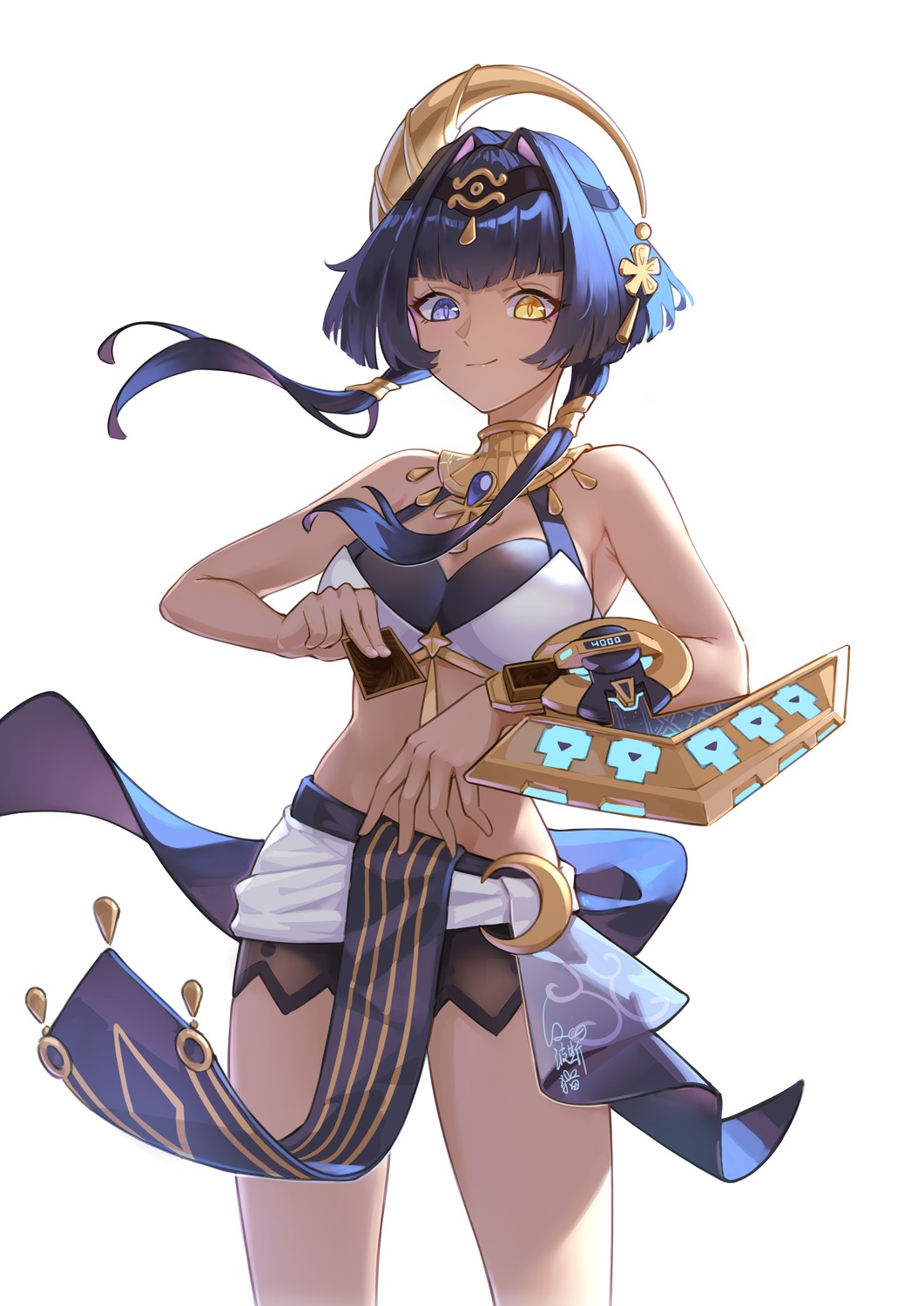 candace, cosplay, cqc_no_hashi_neko, genshin_impact, heterochromia, yugioh
