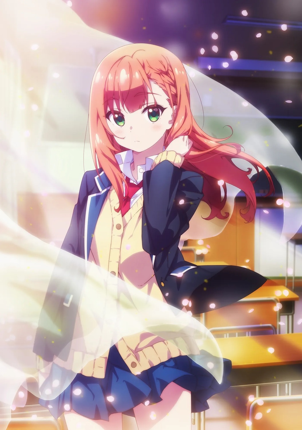 natsukawa_aika, seifuku, sweater, tagme, yumemiru_danshi_wa_genjitsushugisha