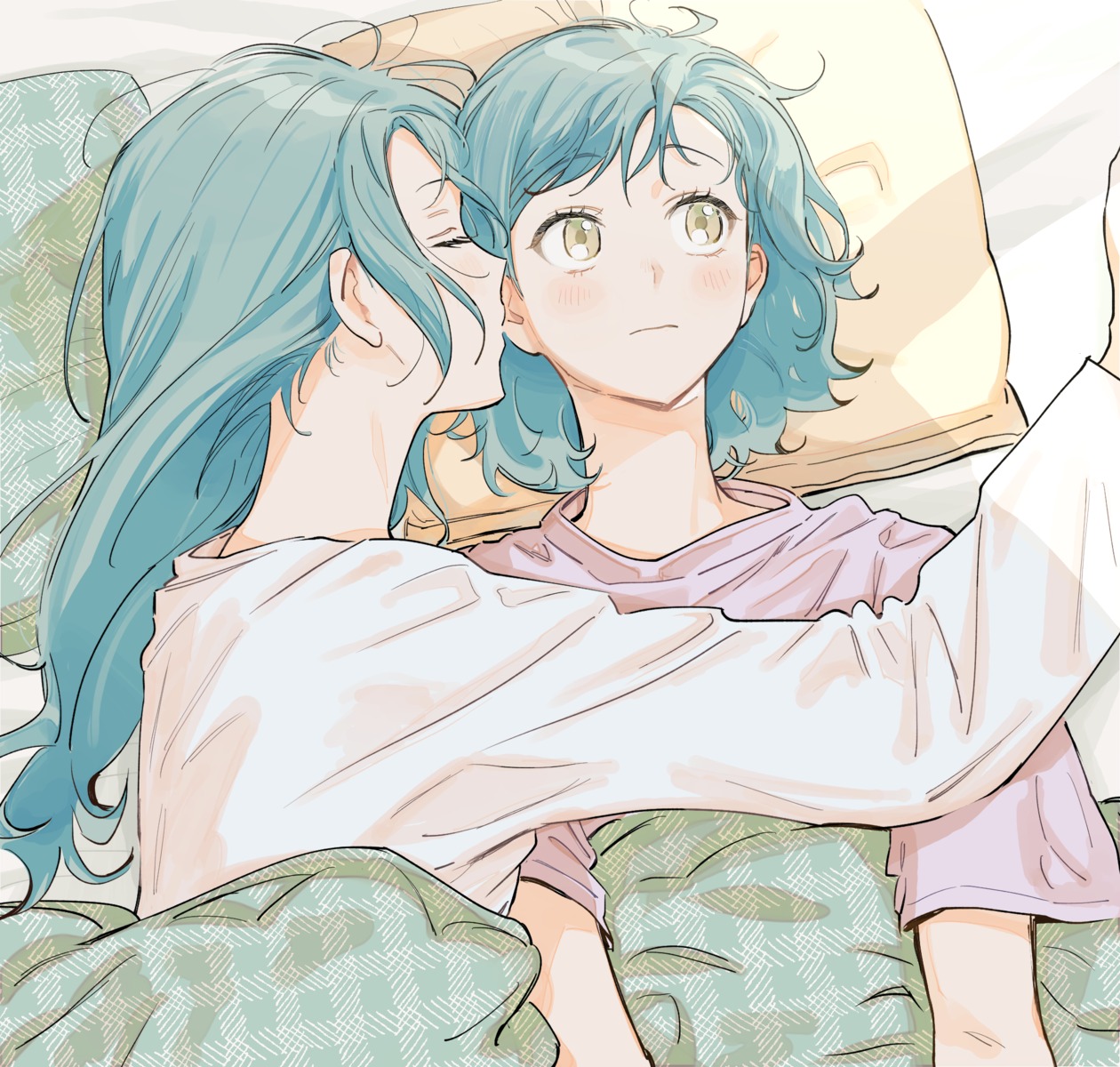 bang_dream!, bang_dream!_episode_of_roselia, hikawa_hina, hikawa_sayo, sheets, yuri, zihacheol