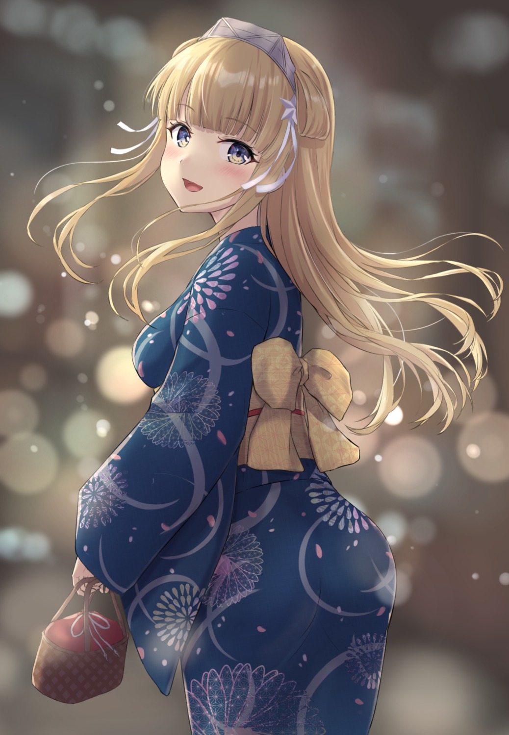 ass, fletcher_(kancolle), kantai_collection, monoku, yukata