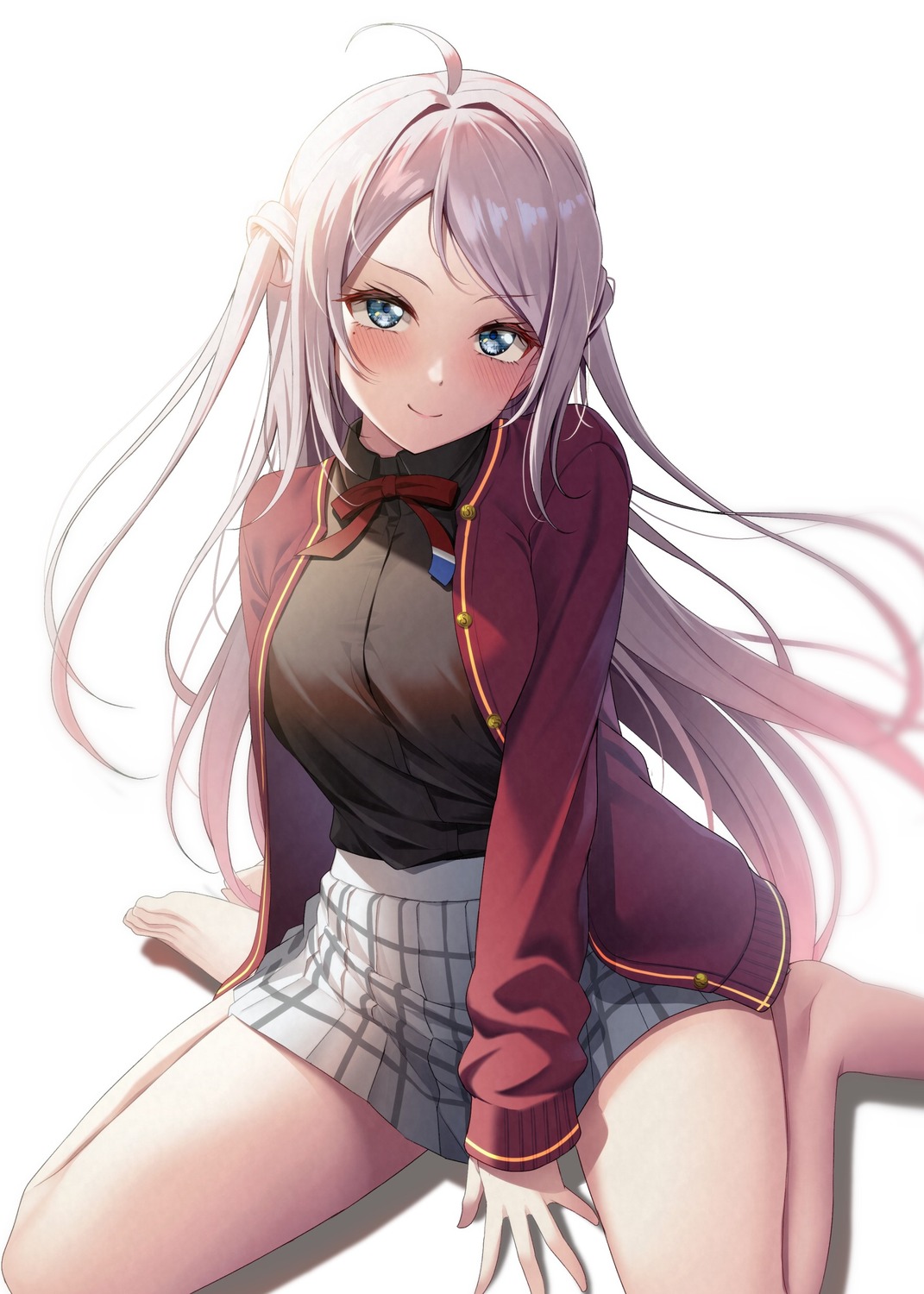 love_live!_(series), love_live!_nijigasaki_gakuen_school_idol_doukoukai, oku_1225, seifuku, sweater, zhong_lanzhu