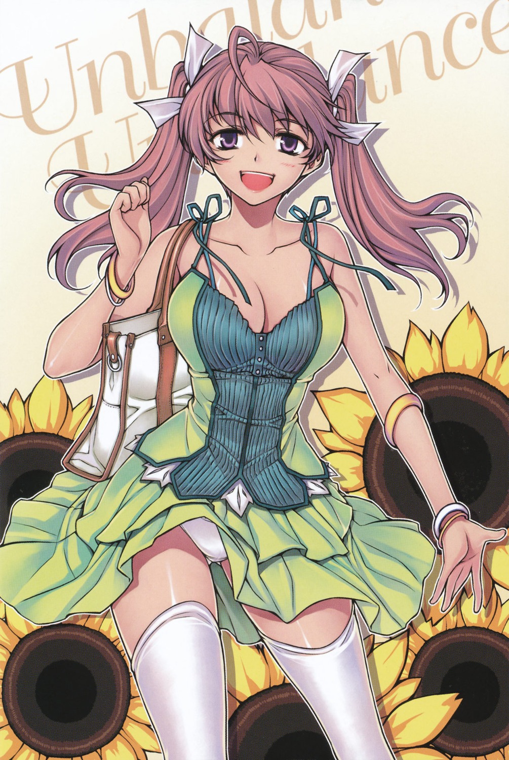 cleavage, dress, ha_ji-soo, lee_soo-hyon, pantsu, screening, thighhighs, unbalance_x_unbalance