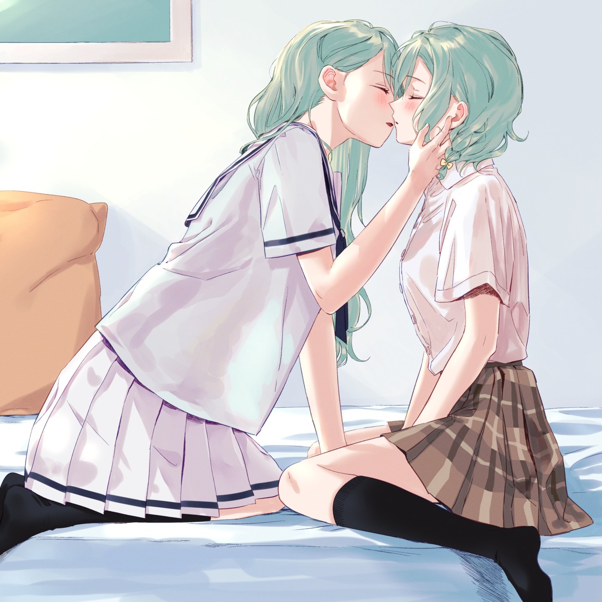 bang_dream!, bang_dream!_episode_of_roselia, hikawa_hina, hikawa_sayo, seifuku, yuri, zihacheol