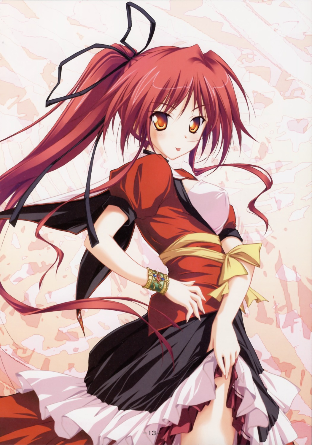 dress, magus_tale, seera_finis_victoria, skirt_lift, tsukimori_hiro