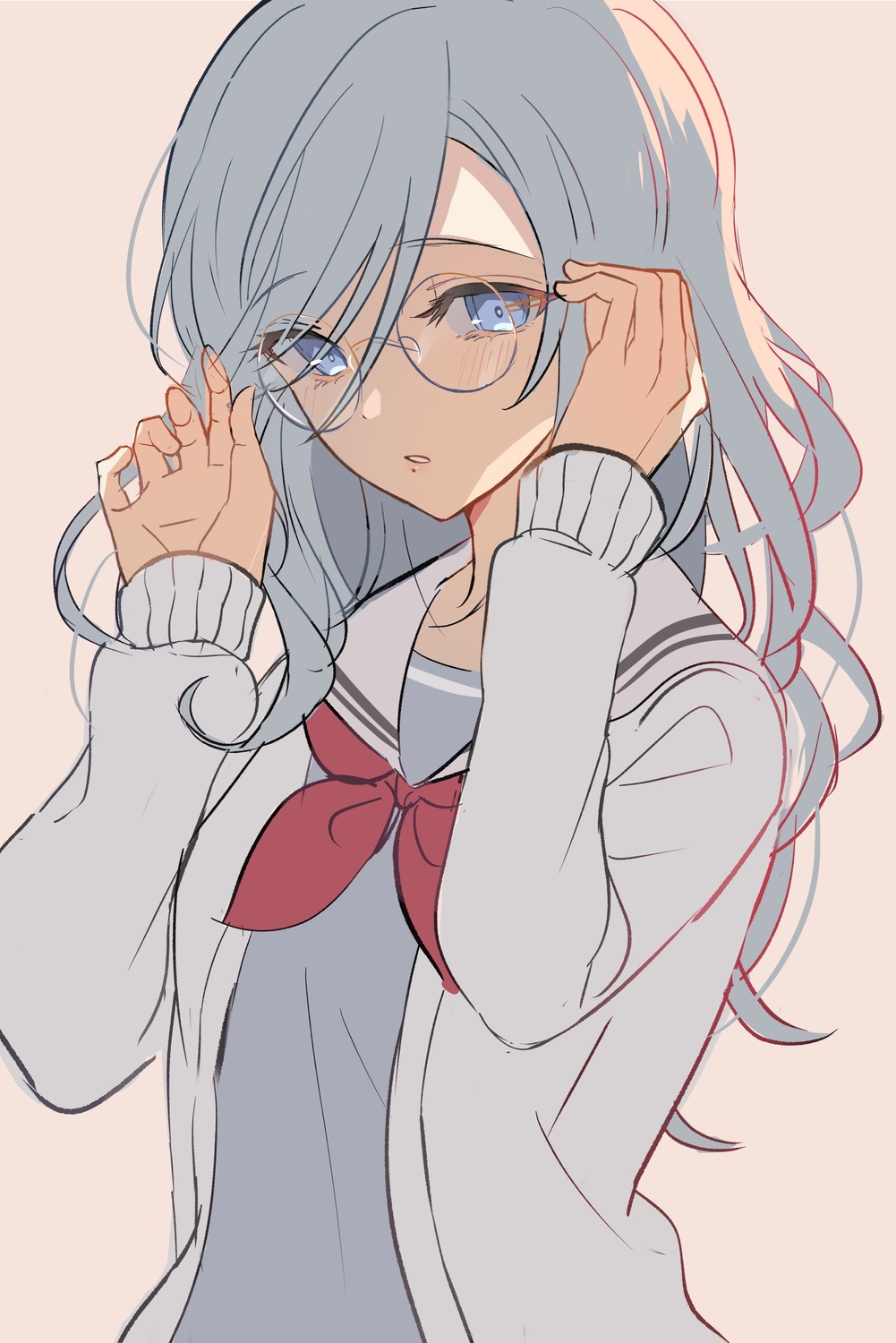 hinomori_shizuku, megane, project_sekai, seifuku, sweater, utaka