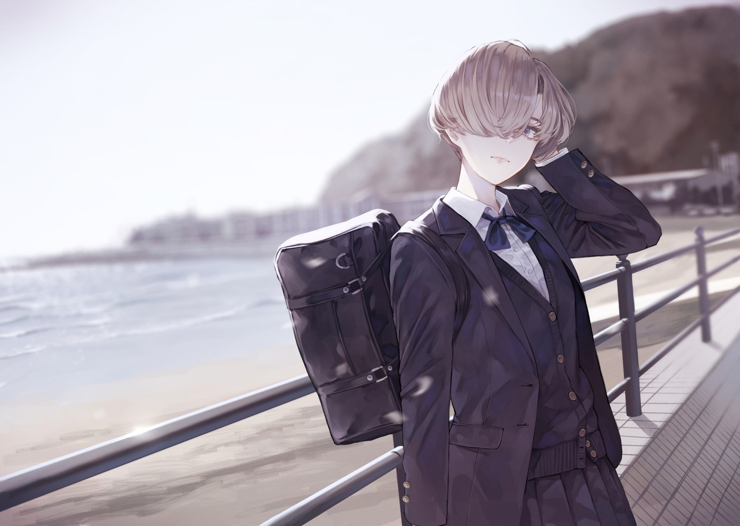 kaoming, seifuku, sweater