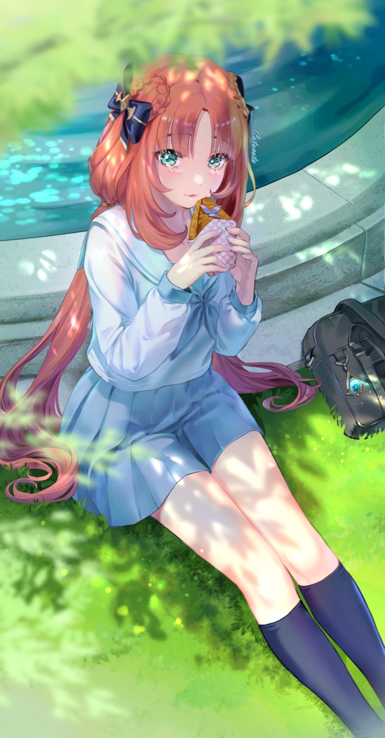 genshin_impact, kotosuzu, nilou, seifuku