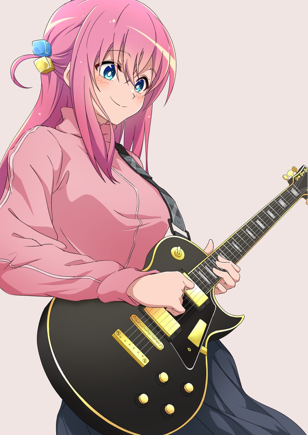 bocchi_the_rock!, gotou_hitori, guitar, gym_uniform, nijizuki_shino, seifuku