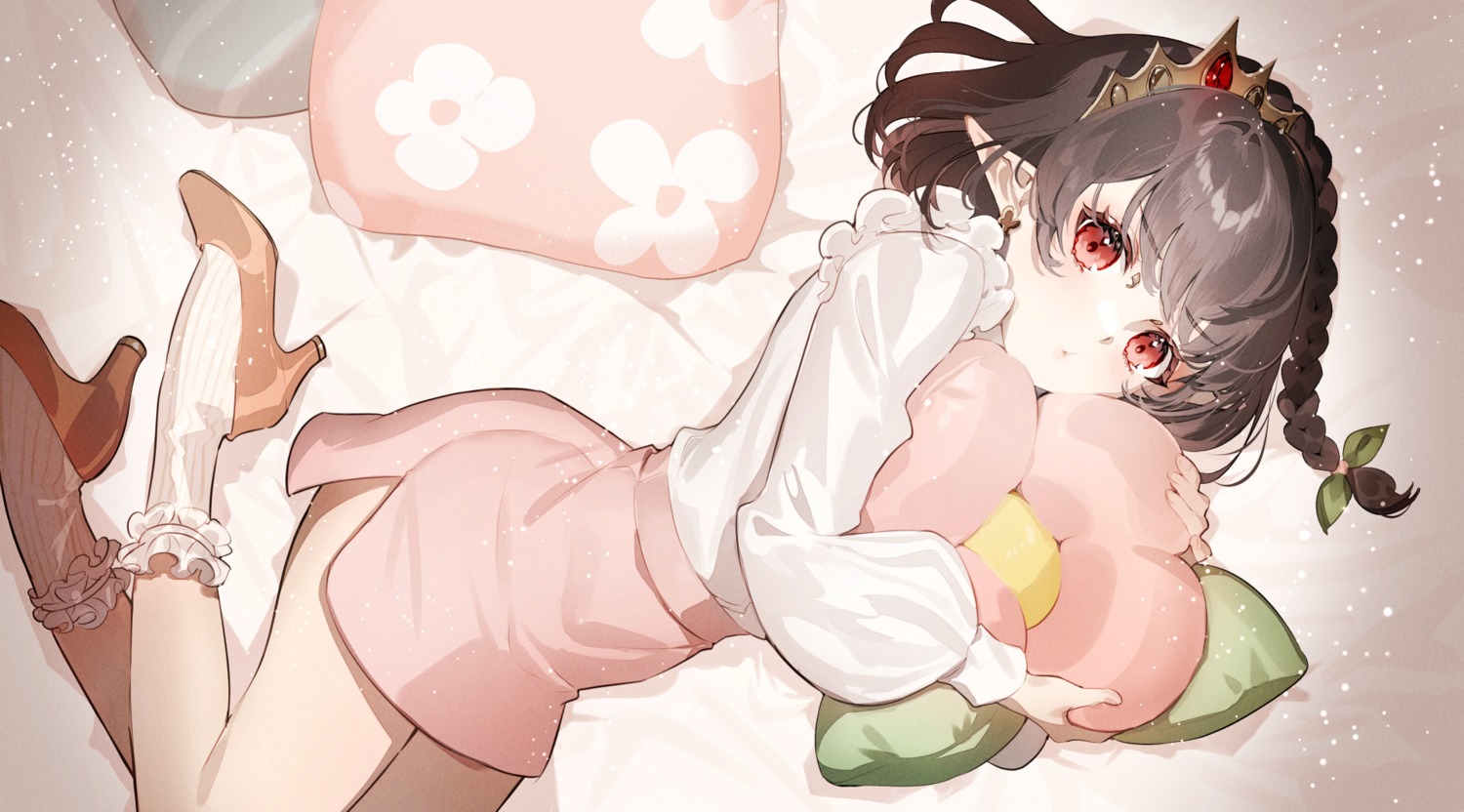 galibo, heels, pointy_ears