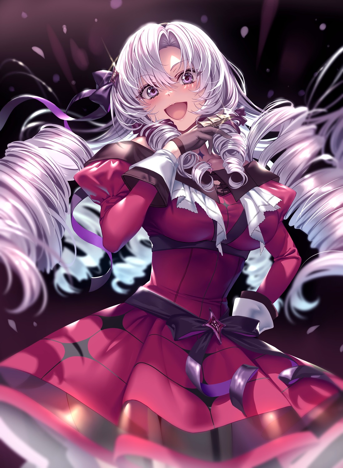 dress, hyakumantenbara_salome, nijisanji, piromizu, see_through