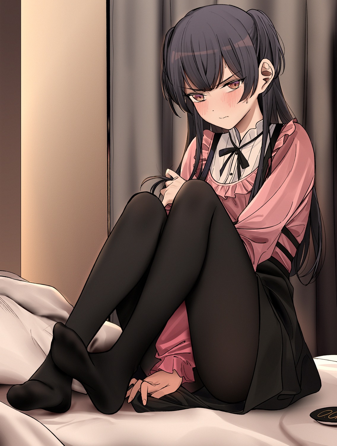 feet, mayuzumi_fuyuko, nakamura_rohane, pantyhose, the_idolm@ster, the_idolm@ster_shiny_colors