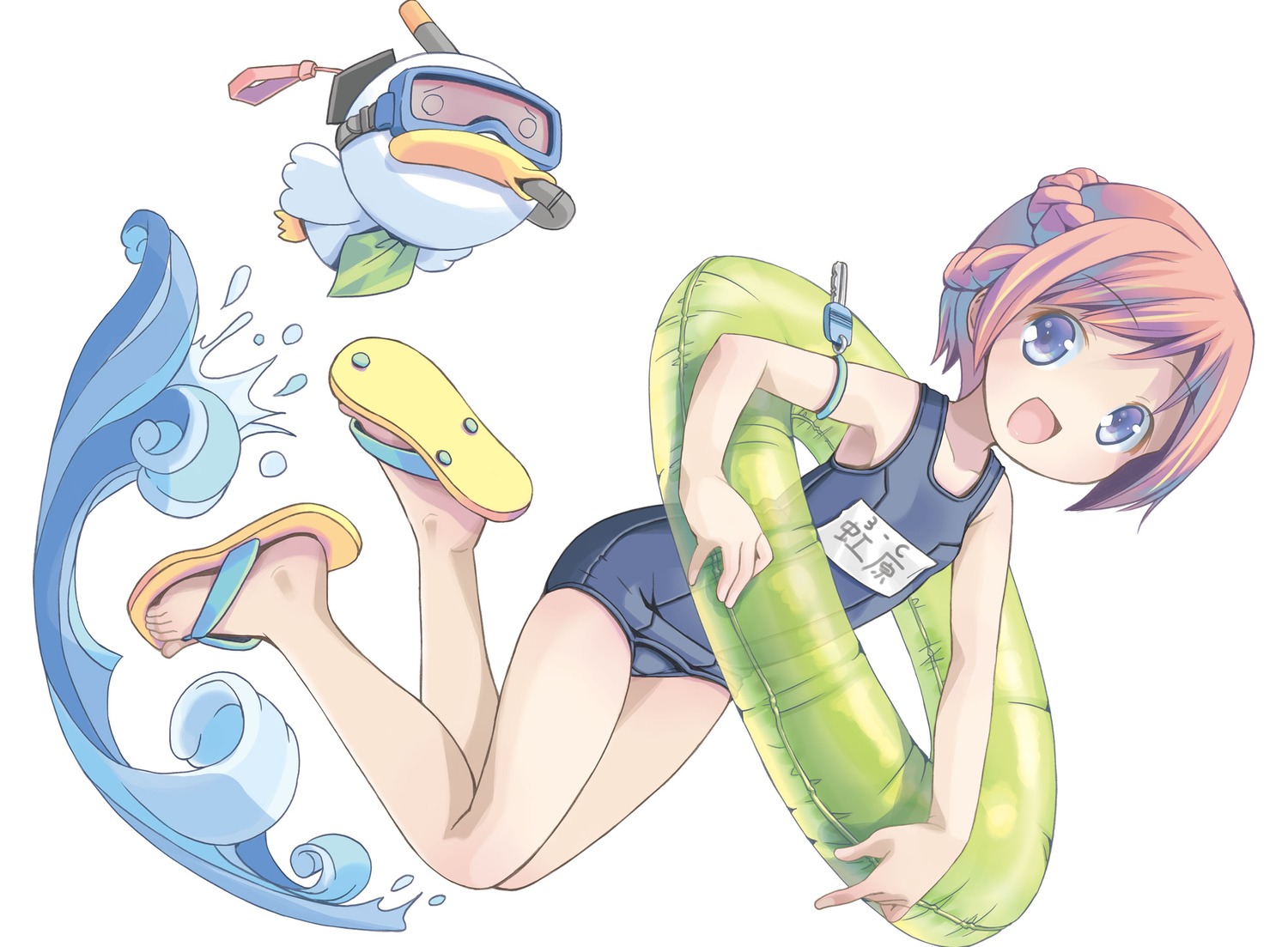 ah-kun, moetan, nijihara_ink, pop, school_swimsuit, swimsuits