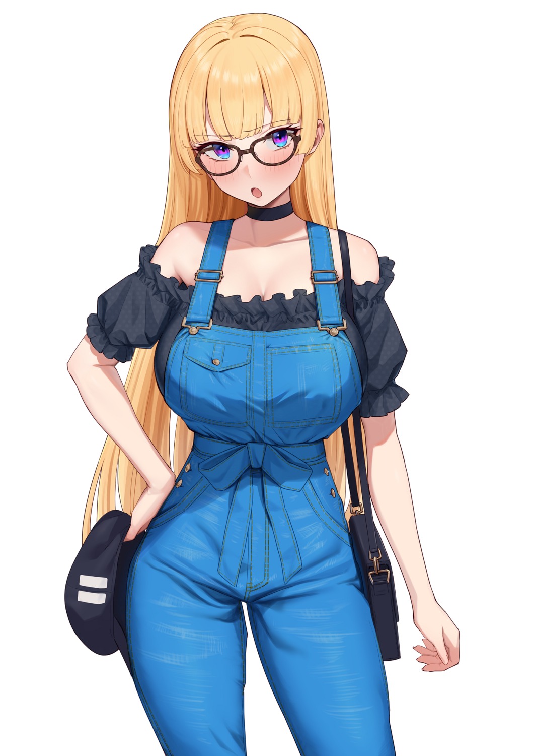 lina_bell_roll, megane, michihasu, overalls