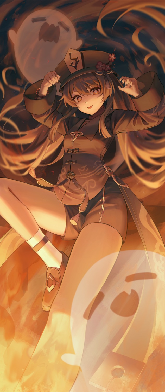 asian_clothes, genshin_impact, hu_tao, pul_(gks569)