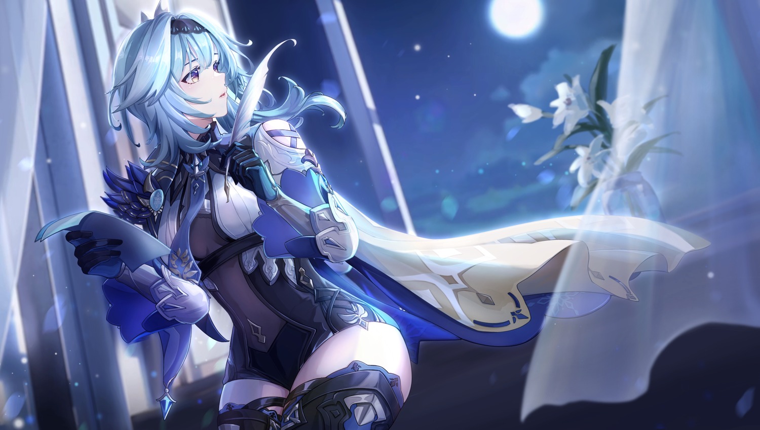 changerduo, eula, genshin_impact, thighhighs