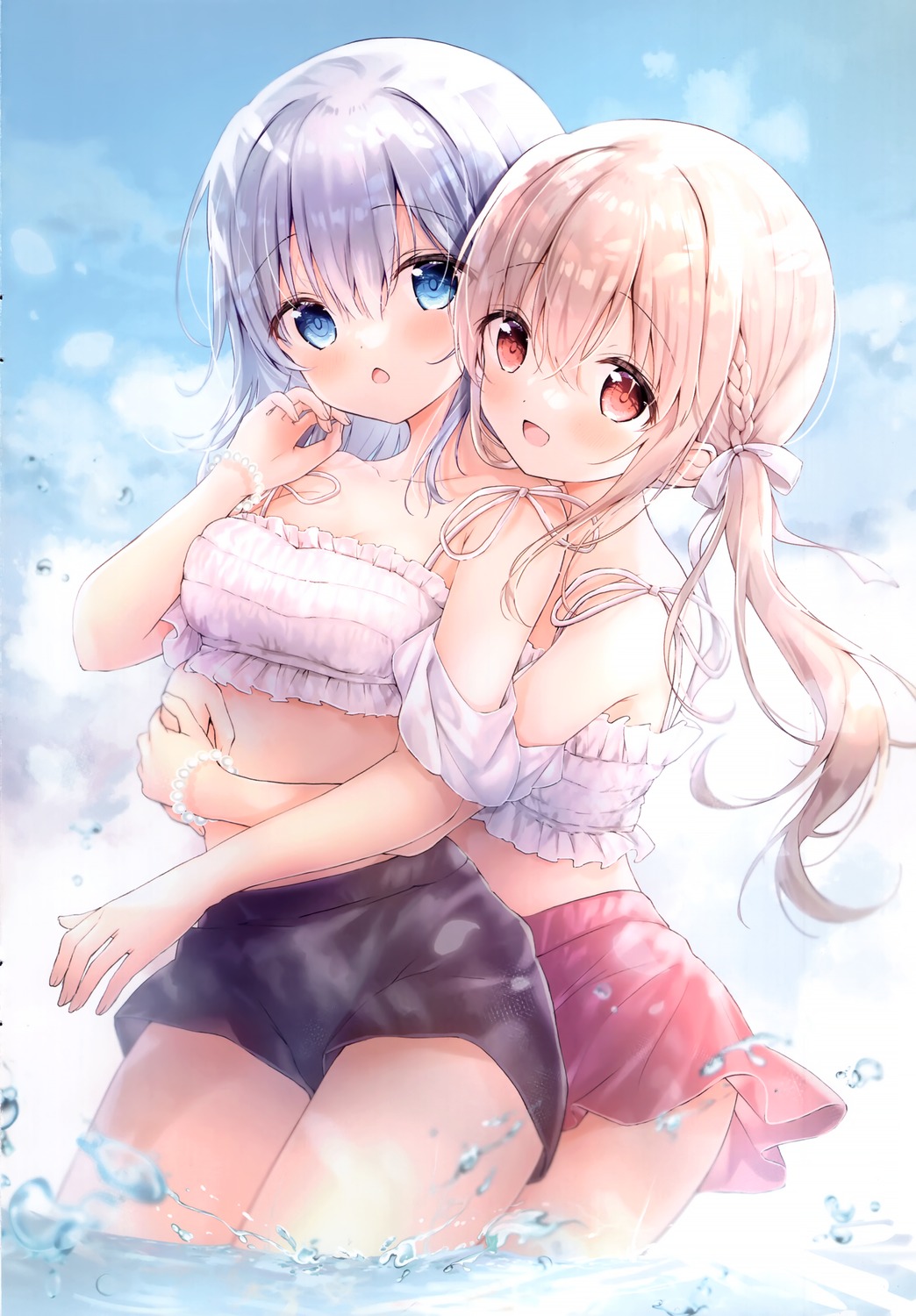 ame_usagi, amedama_con, mio_(amedama_con), shirousa_mei, wet