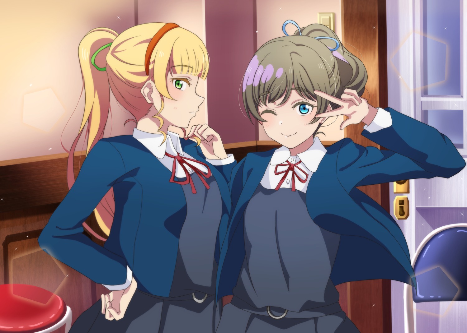 heanna_sumire, love_live!_(series), love_live!_superstar!!, seifuku, tang_keke, yumel_lot