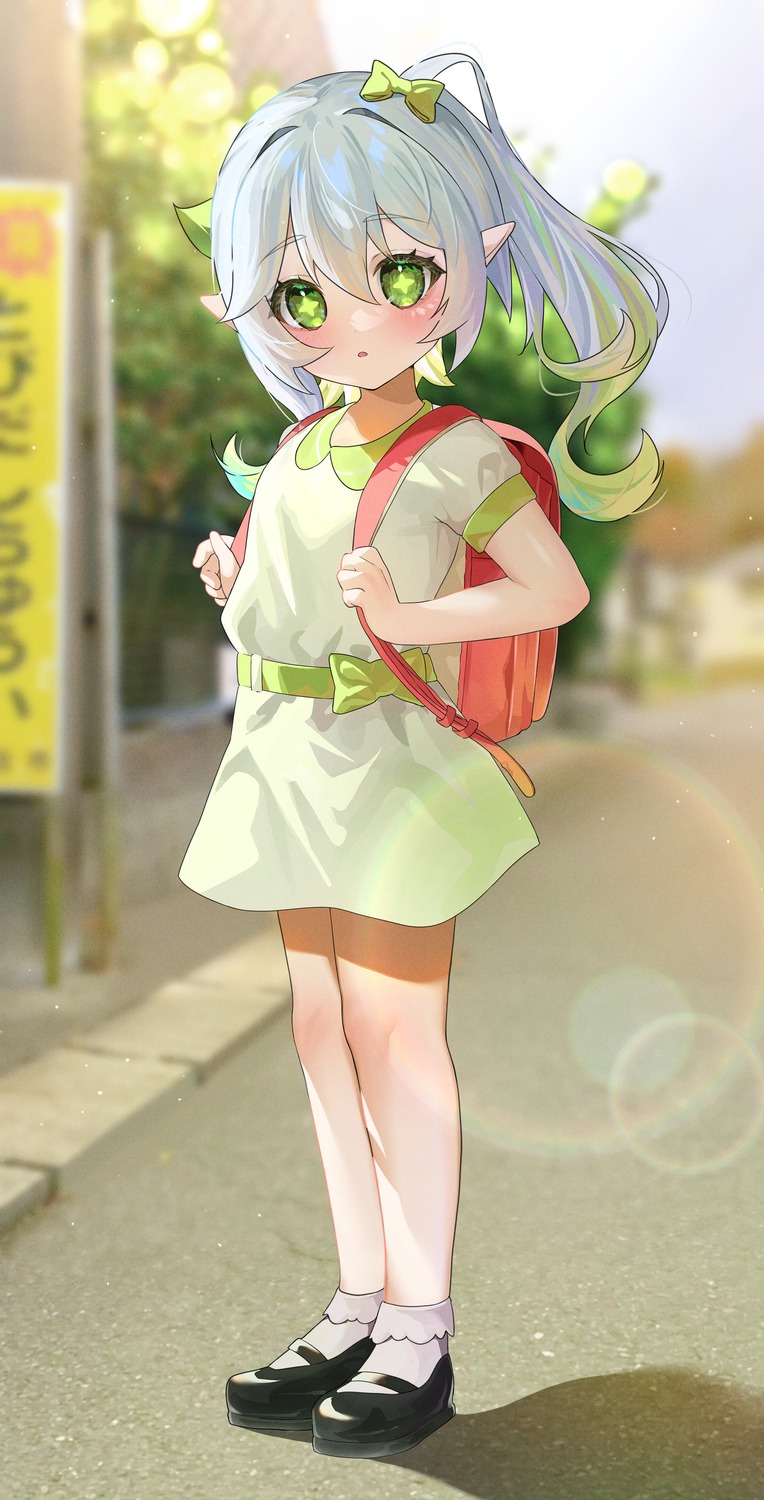 cadorunrun, dress, genshin_impact, nahida, pointy_ears